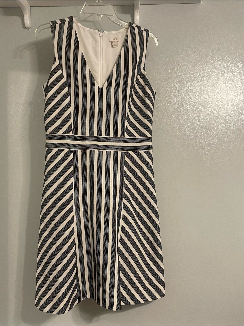 J.Crew Striped Herringbone Dress size 8